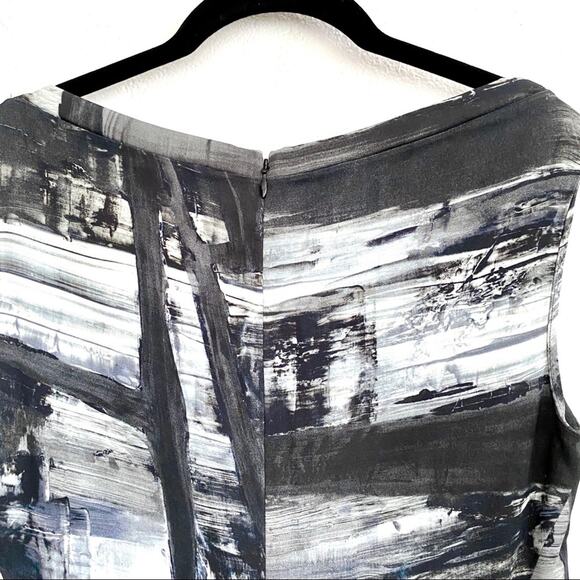 Victor Alfaro Paint Wide Neck Sleeveless Dress Size 4 - Picture 7 of 8